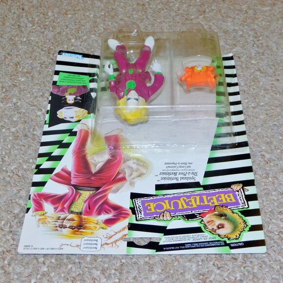 1989 Kenner Beetlejuice 5" Spinhead Beetlejuice Figure MOC Brand New Canadian - Picture 12 of 12